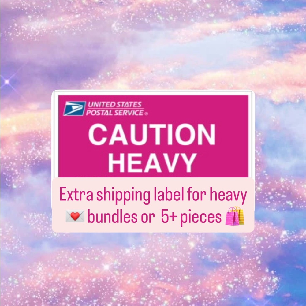 Additional Shipping label $6
